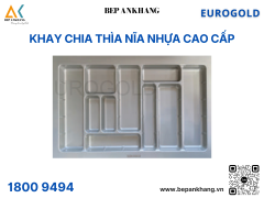 Khay chia thìa dĩa nhựa cao cấp ET700 (ETC700G) – Eurogold - MÀU XÁM